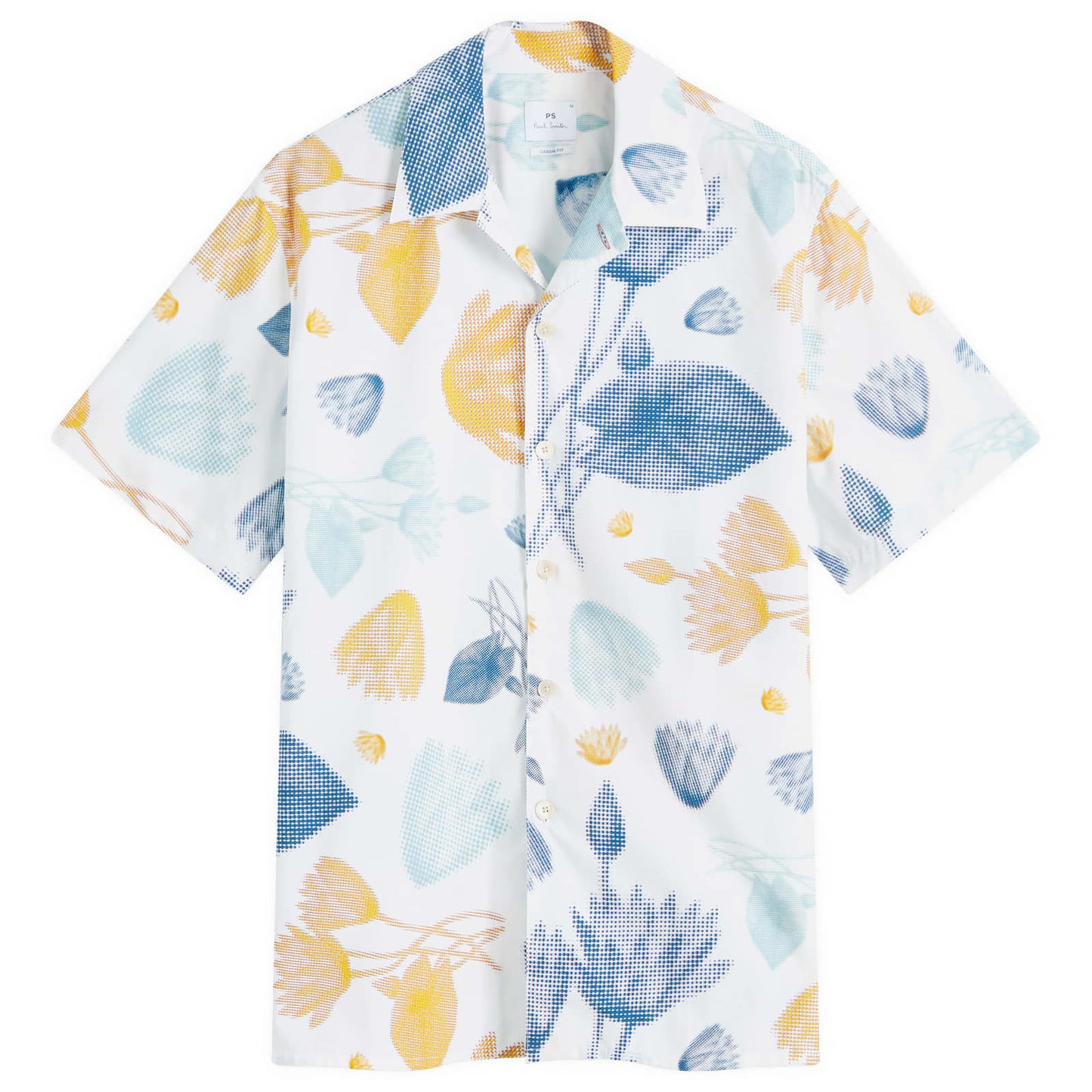 Pixilated Flower Print Shirt