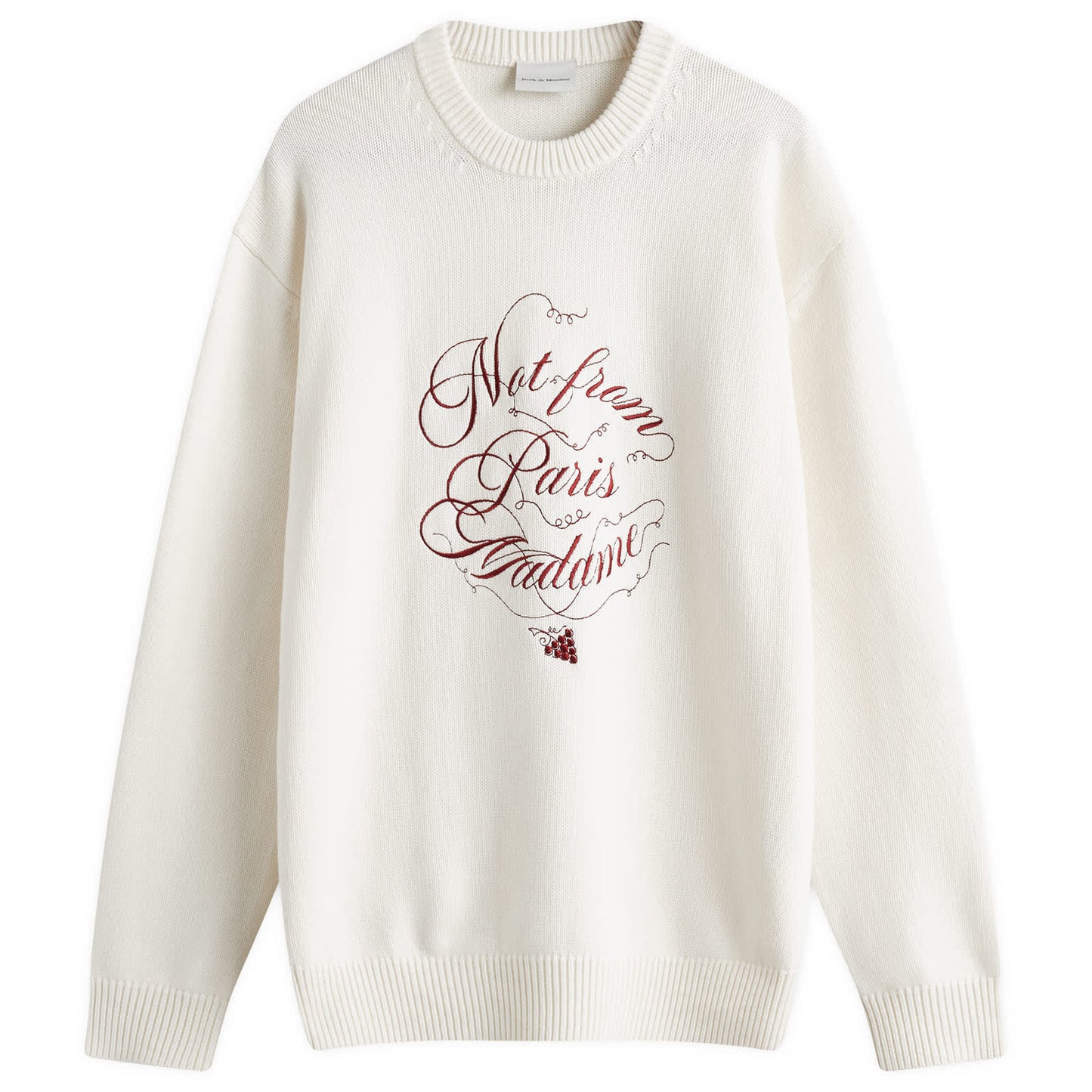 Not From Paris Madame Caligraphy Crew Knit