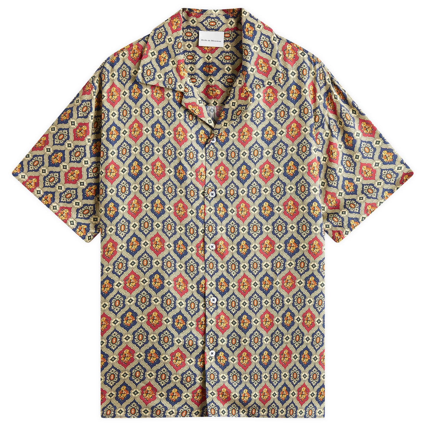 Tile Print Vacation Shirt