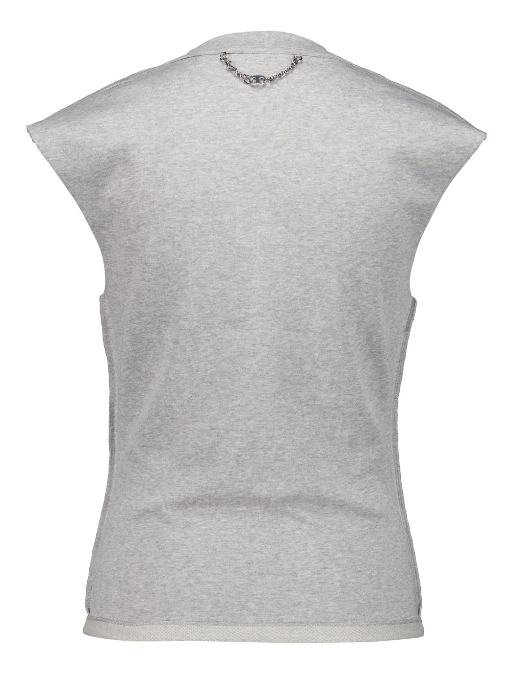 Chain-Detail Cotton T-Shirt