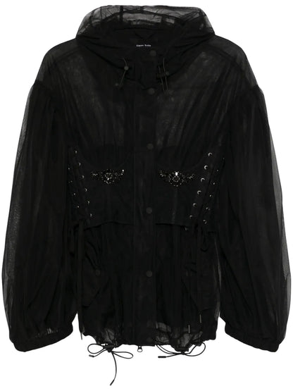 Embellished Corset Parka
