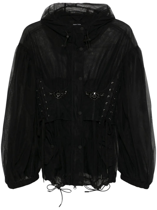 Embellished Corset Parka