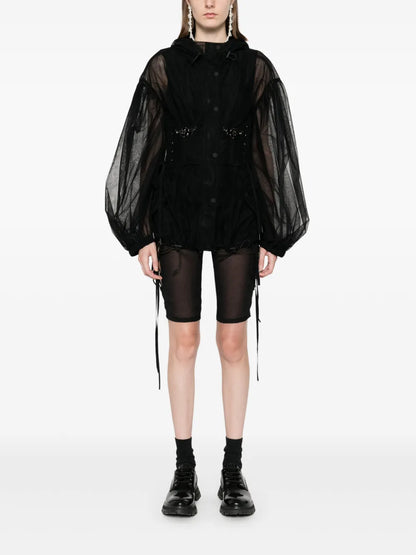 Embellished Corset Parka