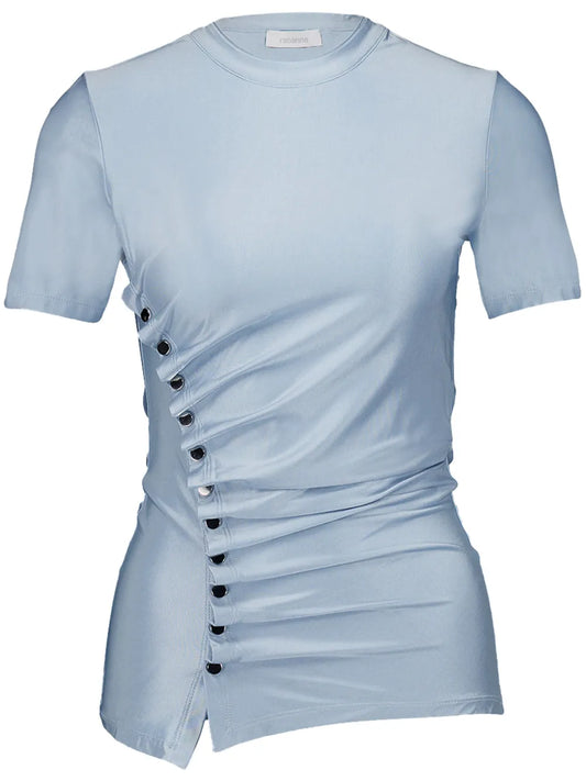 Draped Short Sleeve T-Shirt