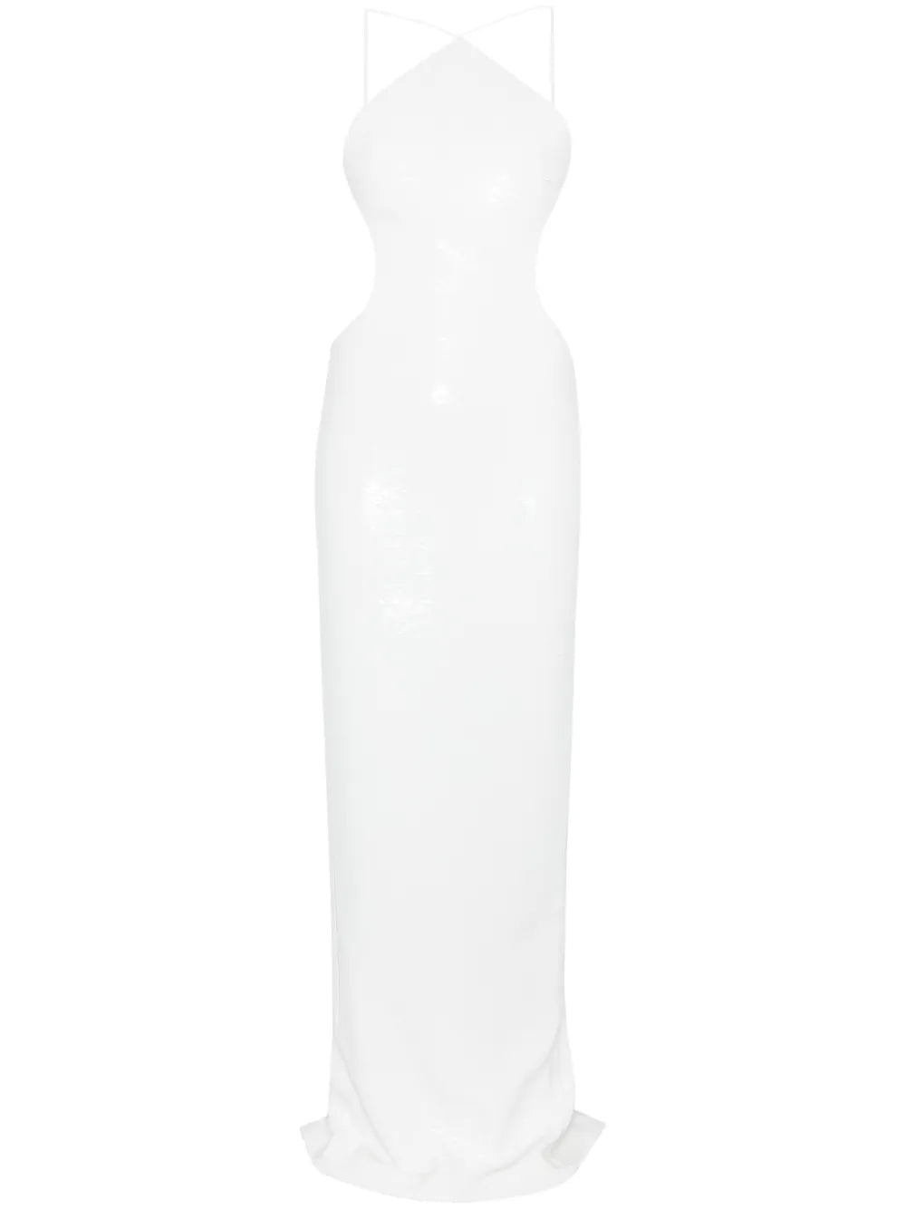Sequin Halterneck Maxi Dress