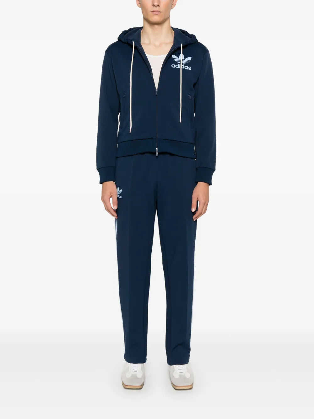 Logo-Flocked Hoodie