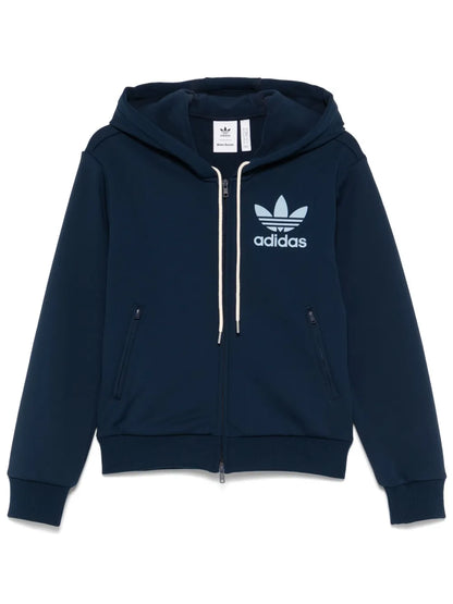 Logo-Flocked Hoodie