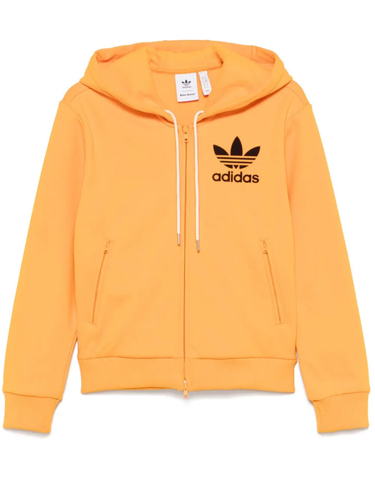 Logo-Flocked Hoodie