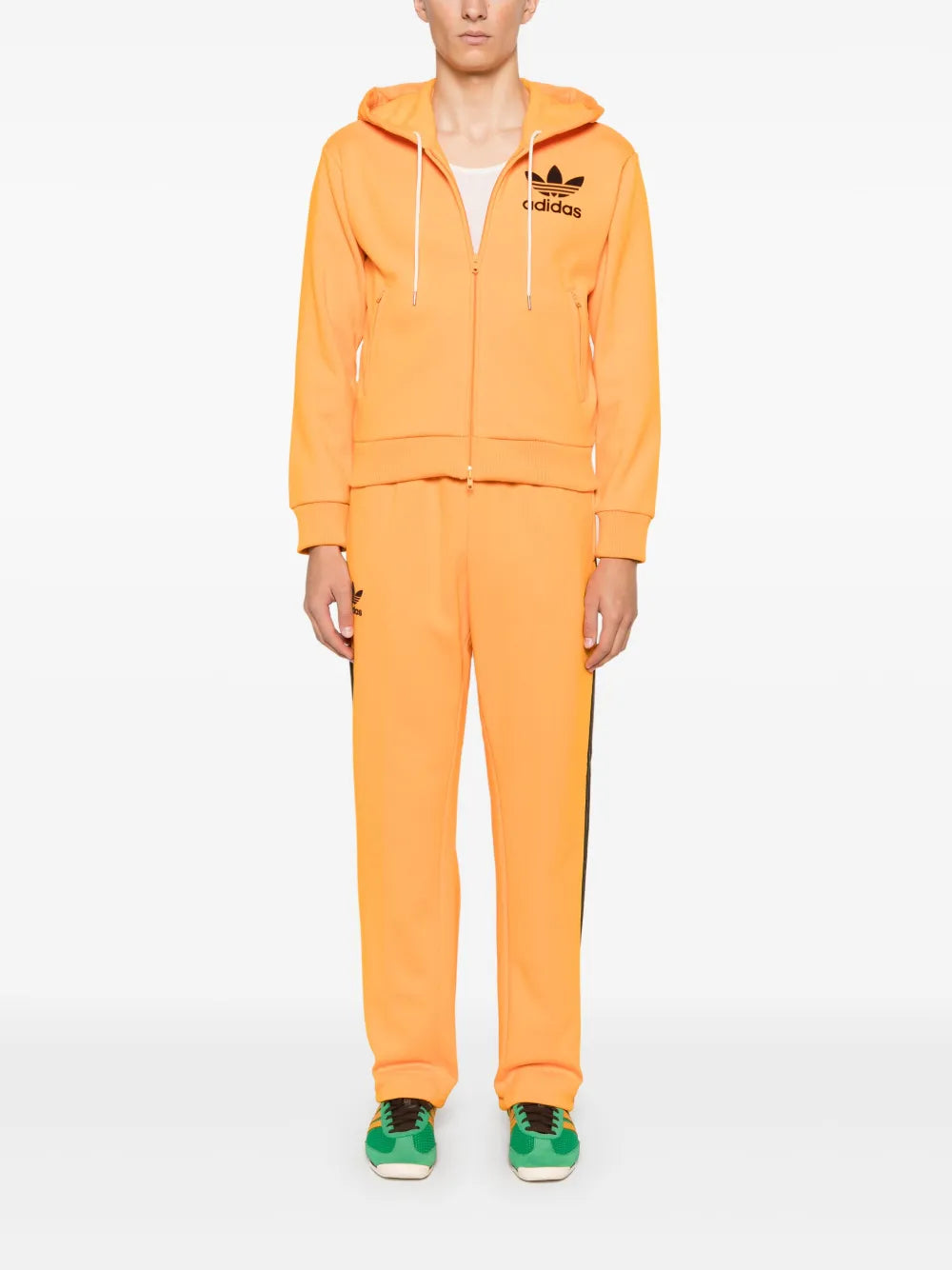Logo-Flocked Hoodie