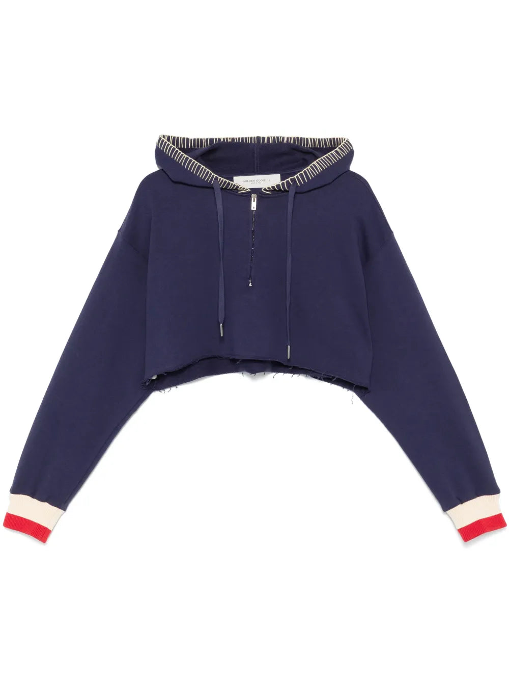 Half-Zip Cropped Hoodie