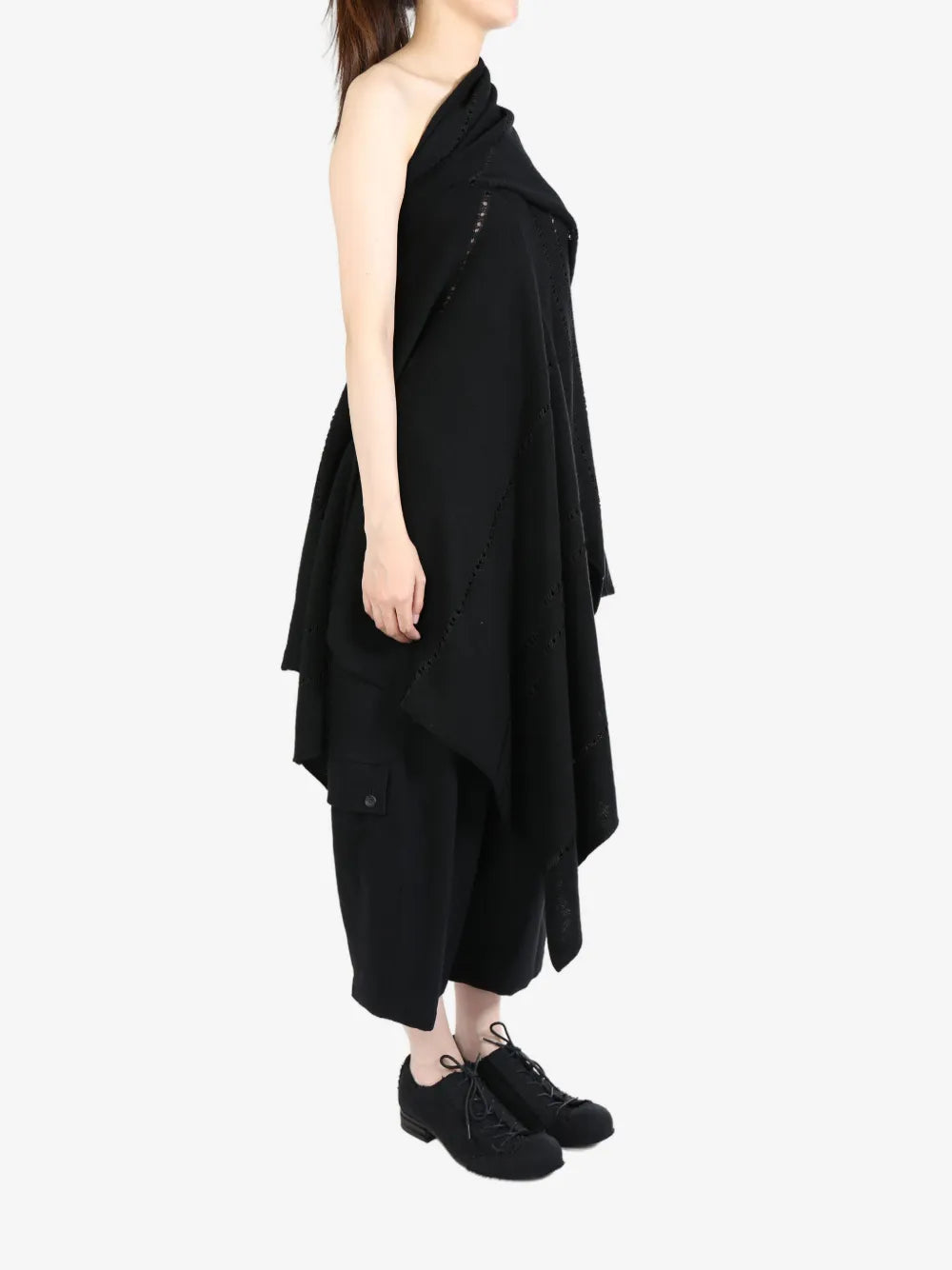 Off-Shoulder Asymmetric Pullover