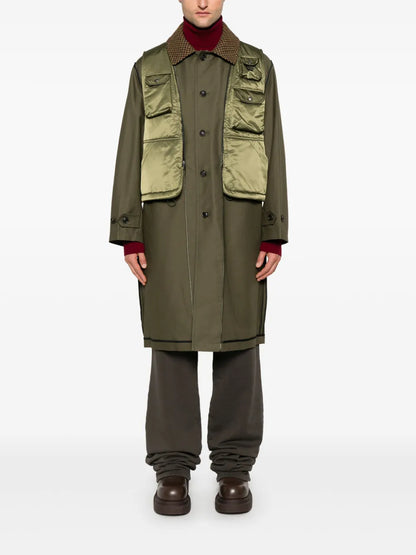 Layered Inside-Out Coat