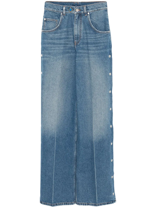 Stud-Embellished Jeans