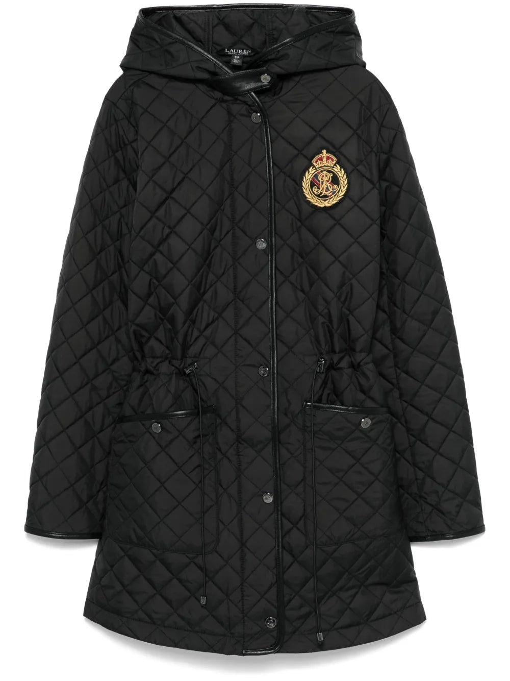 Logo-Patch Parka Coat