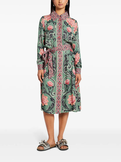 Floral-Print Midi Dress