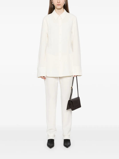 Low-Waist Slim Trousers
