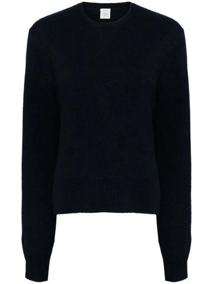 Cropped Crew Neck Jumper