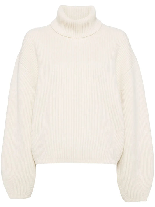 Ribbed Turtleneck Top
