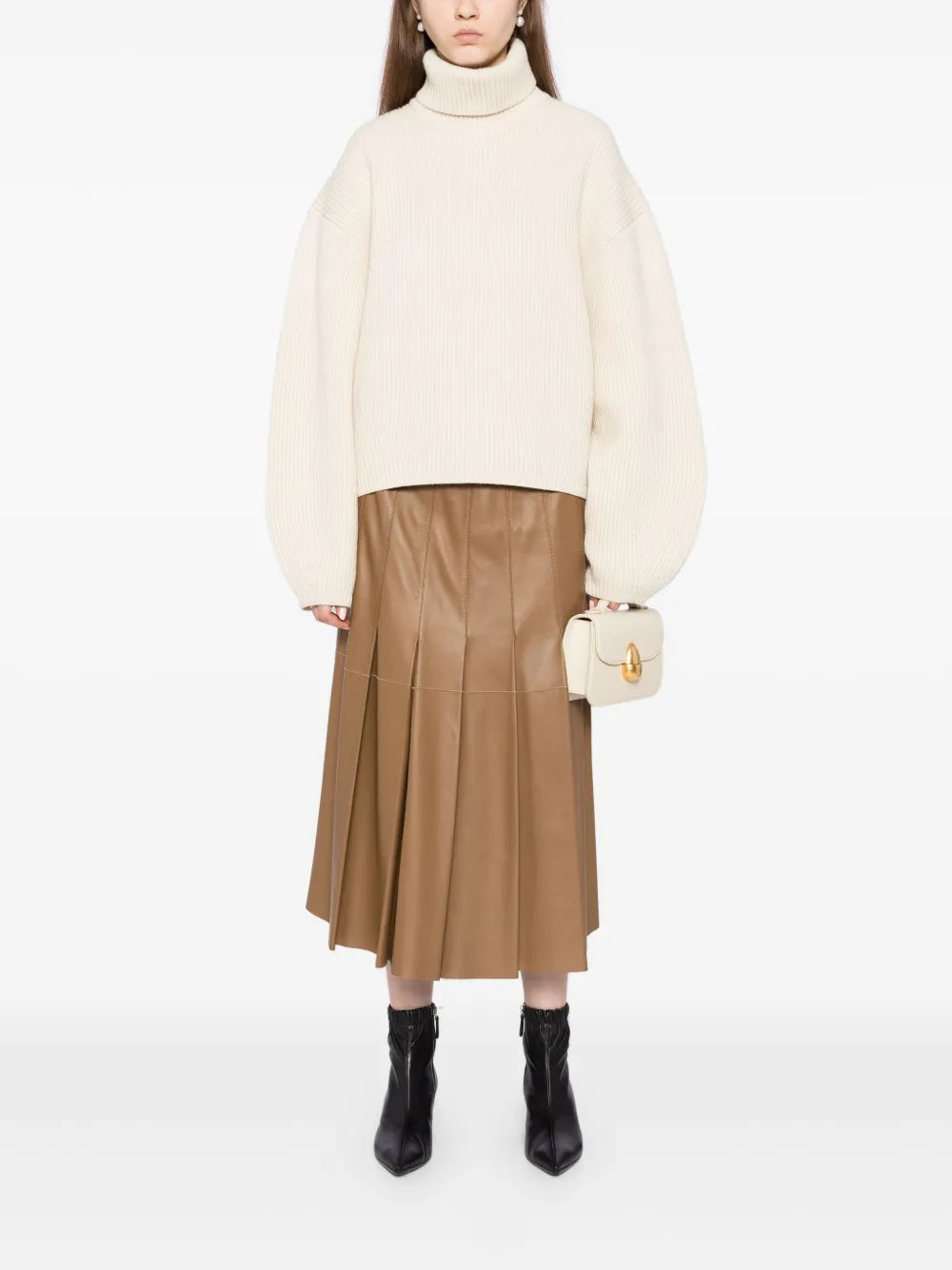 Ribbed Turtleneck Top
