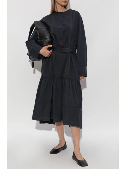 Belted Long Sleeve Dress