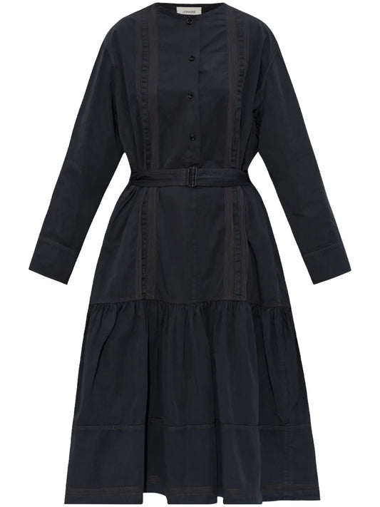 Belted Long Sleeve Dress
