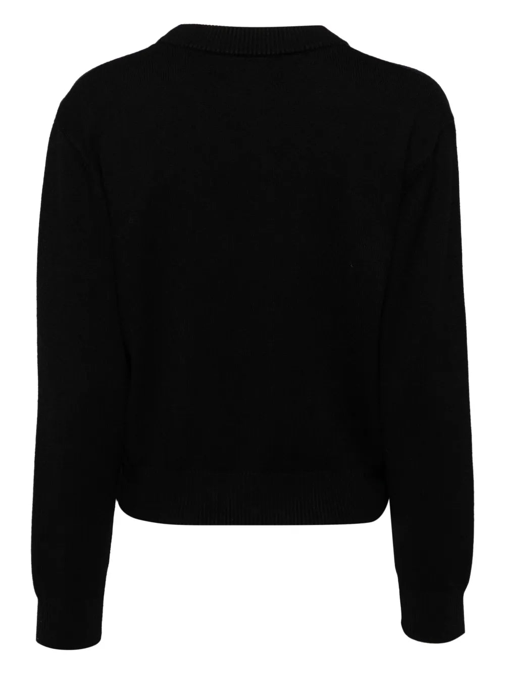 Graphic-Print Round Neck Jumper
