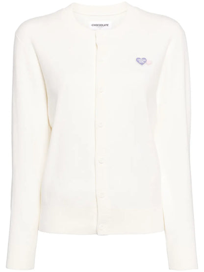 Logo-Patched Cardigan