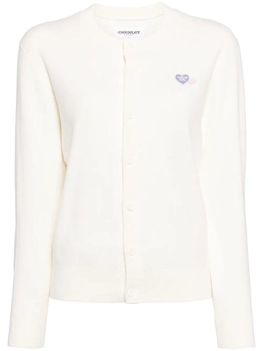 Logo-Patched Cardigan