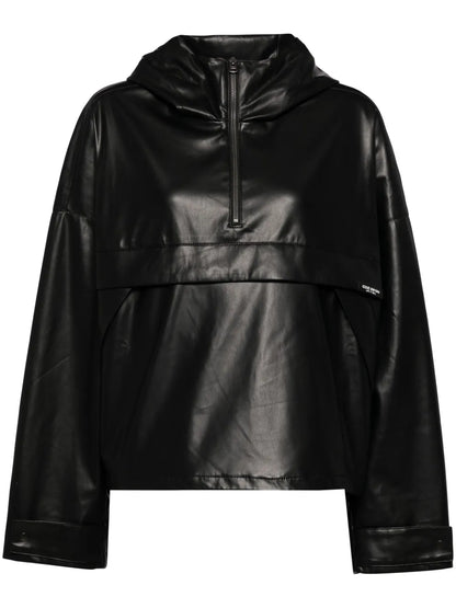 Logo-Tag Half Zip Jacket