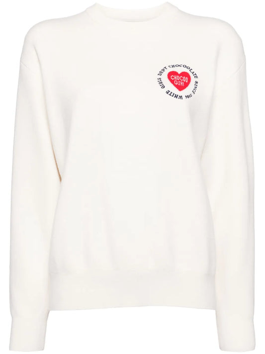 Logo-Intarsia-Knitted Jumper