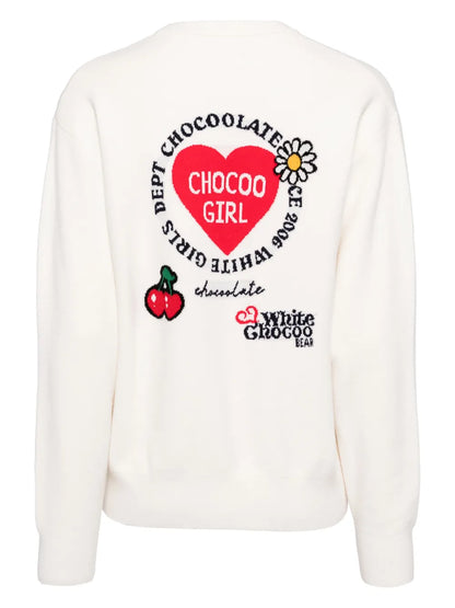 Logo-Intarsia-Knitted Jumper