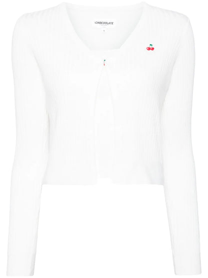 Embroidered Cardigan Top (Set Of Two)