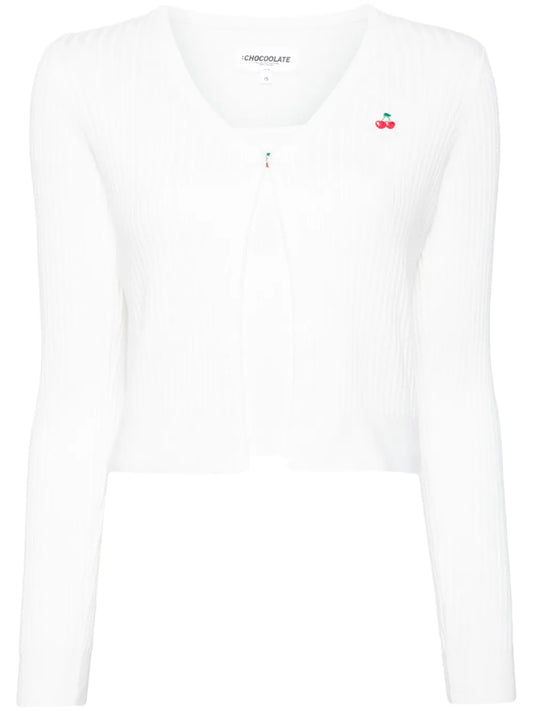 Embroidered Cardigan Top (Set Of Two)