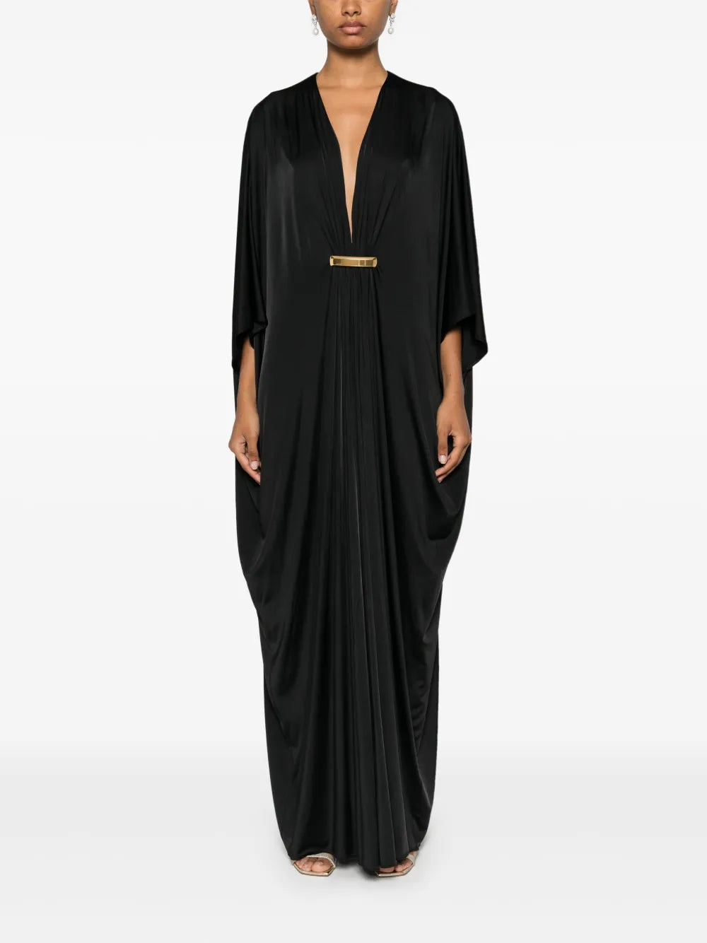 V-Neck Satin Dress