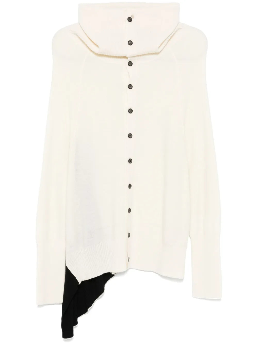 Draped-Detail Cardigan