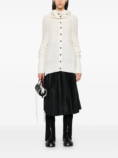 Draped-Detail Cardigan