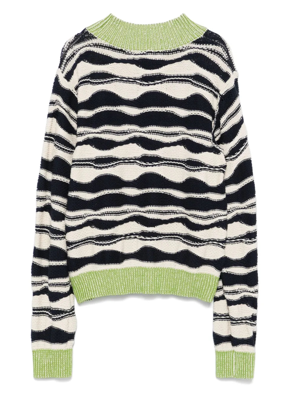 Wave-Knit Sweater