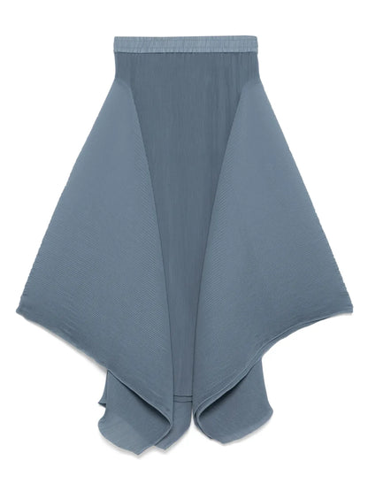 Wrist Plissé Midi Skirt