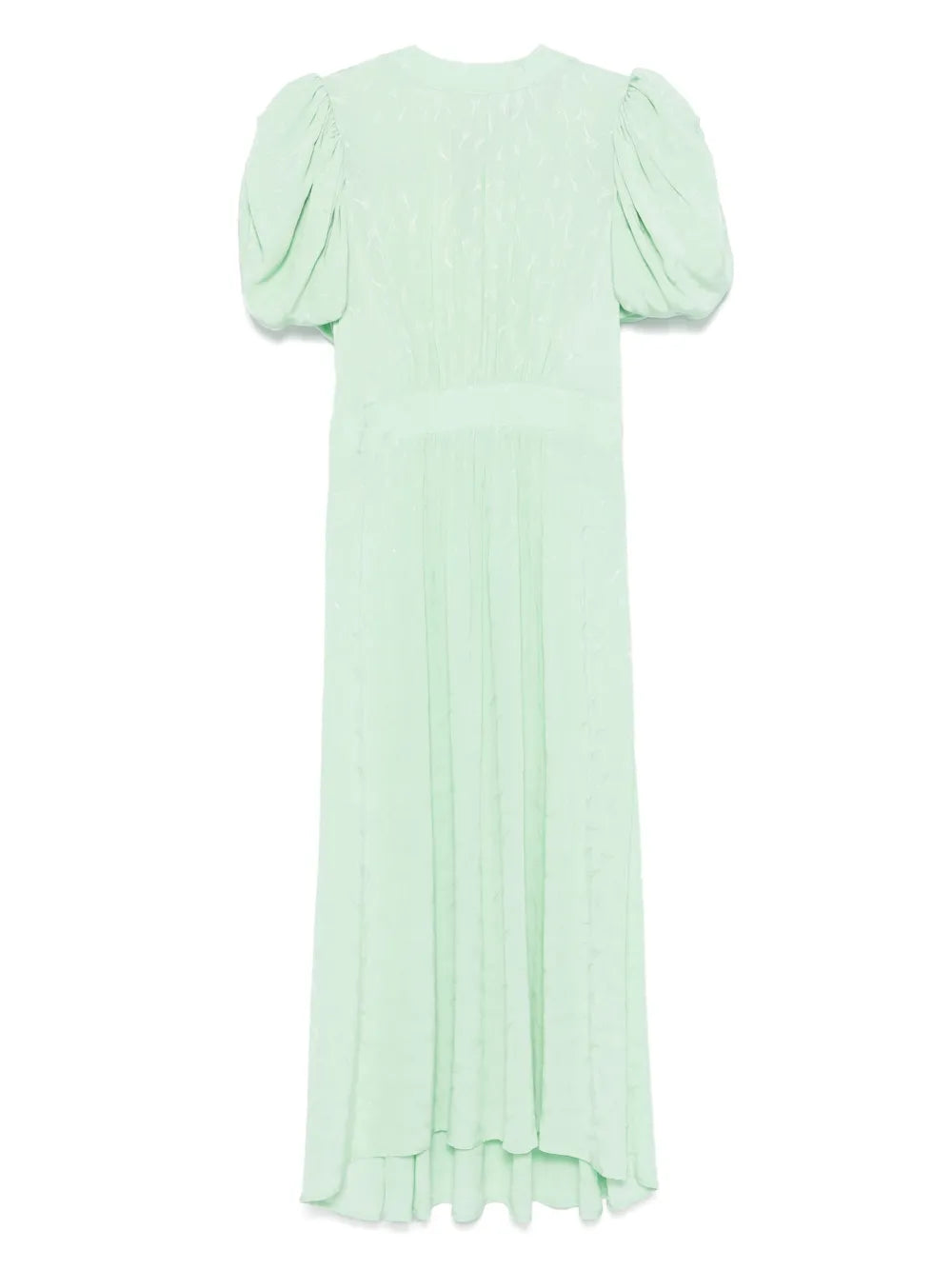 Floral-Jacquard Midi Dress