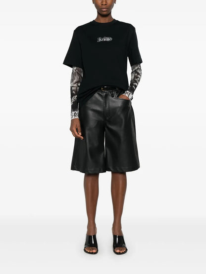 Flocked-Logo T-Shirt
