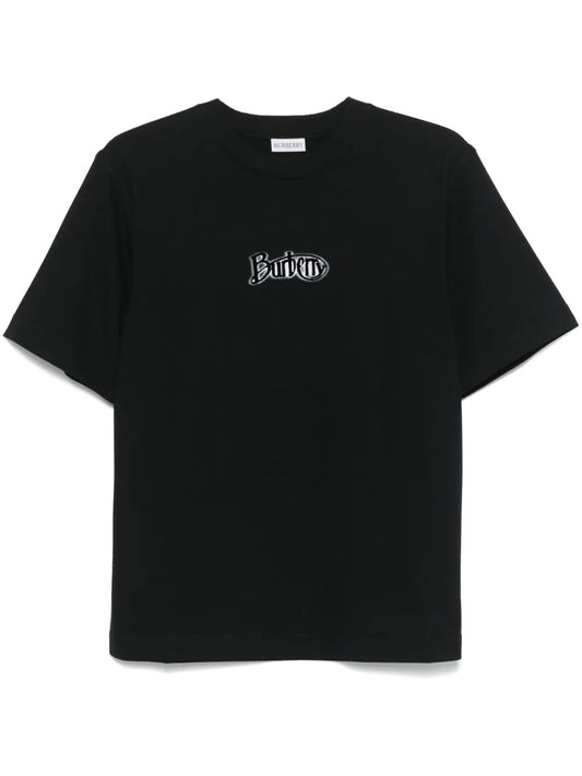 Flocked-Logo T-Shirt
