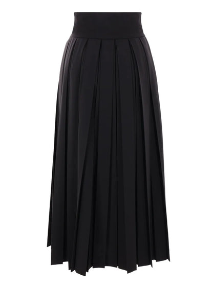 Twill Pleated Skirt