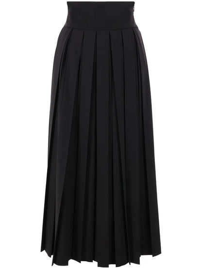 Twill Pleated Skirt