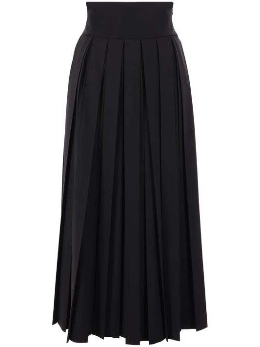 Twill Pleated Skirt