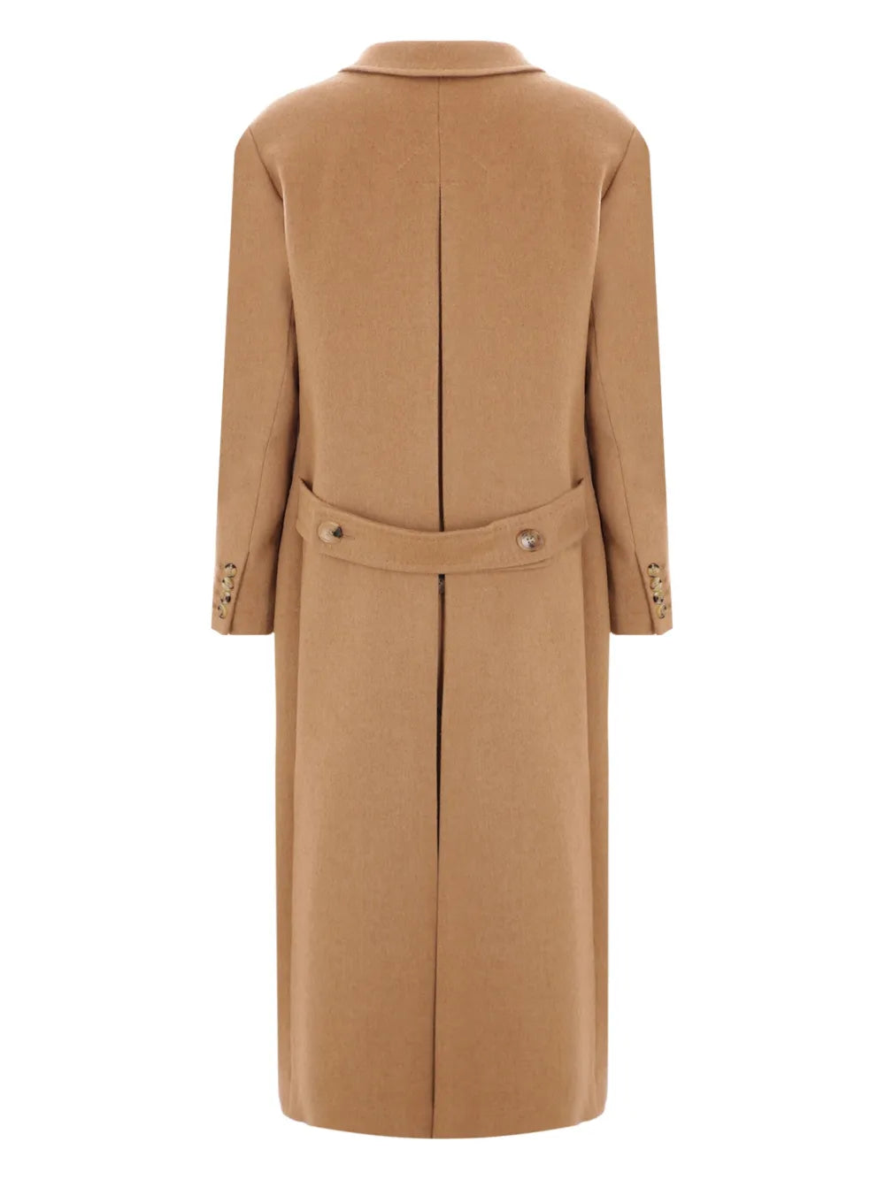 Double-Breasted Camel Coat