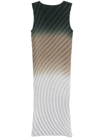 Nuance Pleats Midi Dress