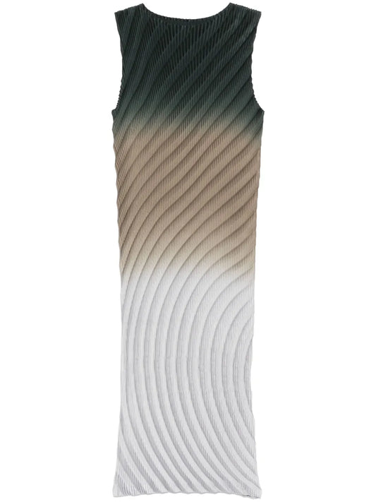 Nuance Pleats Midi Dress