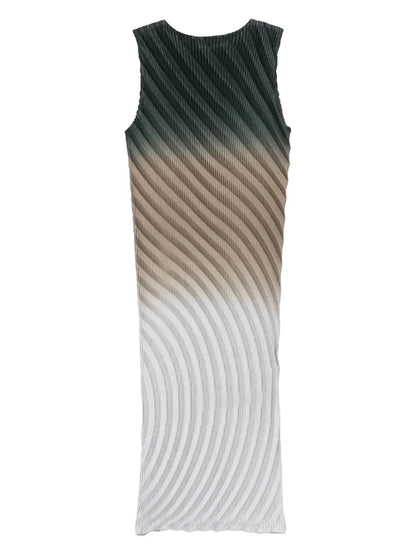 Nuance Pleats Midi Dress
