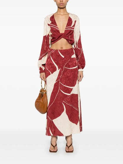 Thoughtful Tecniques Midi Skirt