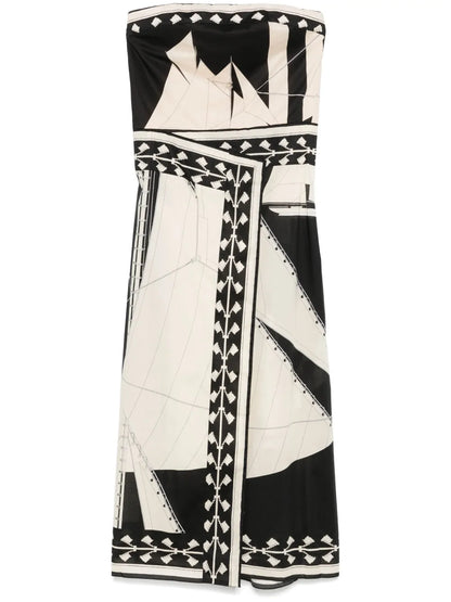 Sailboats Pontoon Afternoon Midi Dress
